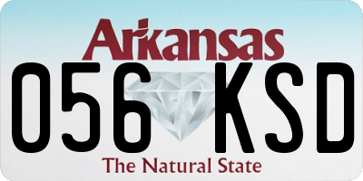 AR license plate 056KSD