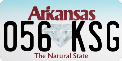 AR license plate 056KSG