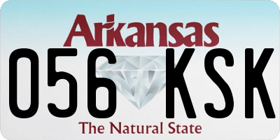 AR license plate 056KSK