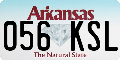 AR license plate 056KSL