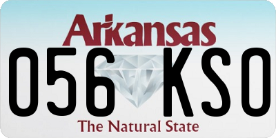 AR license plate 056KSO