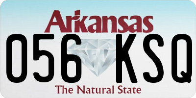 AR license plate 056KSQ
