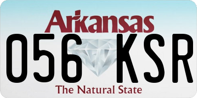 AR license plate 056KSR