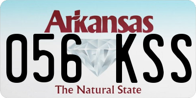 AR license plate 056KSS