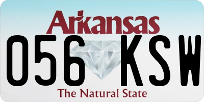 AR license plate 056KSW