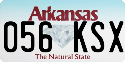 AR license plate 056KSX