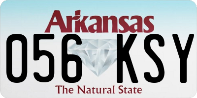 AR license plate 056KSY