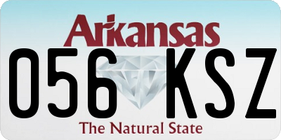 AR license plate 056KSZ