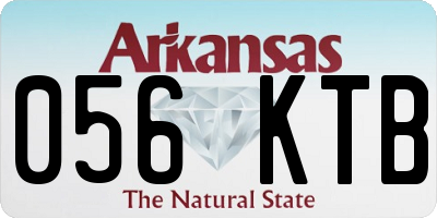 AR license plate 056KTB