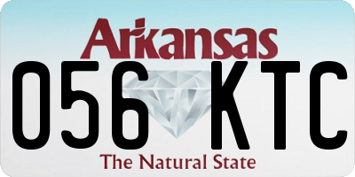 AR license plate 056KTC