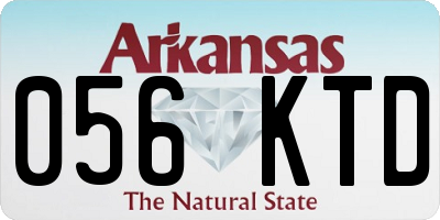 AR license plate 056KTD