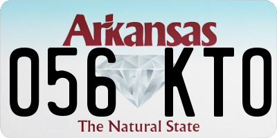AR license plate 056KTO
