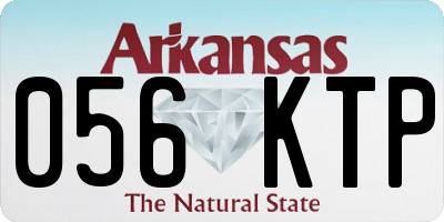 AR license plate 056KTP