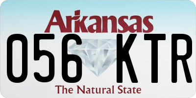 AR license plate 056KTR