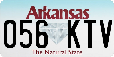 AR license plate 056KTV