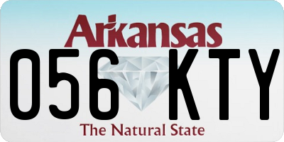 AR license plate 056KTY