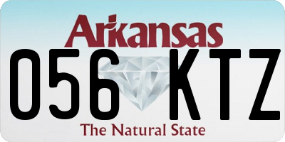 AR license plate 056KTZ