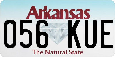 AR license plate 056KUE