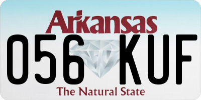 AR license plate 056KUF