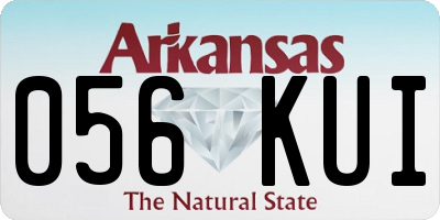 AR license plate 056KUI