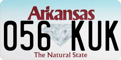 AR license plate 056KUK