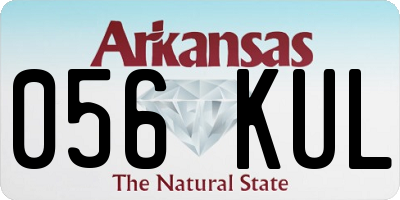 AR license plate 056KUL