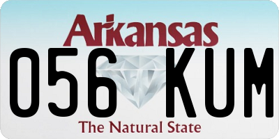 AR license plate 056KUM