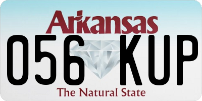 AR license plate 056KUP