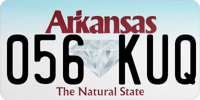 AR license plate 056KUQ
