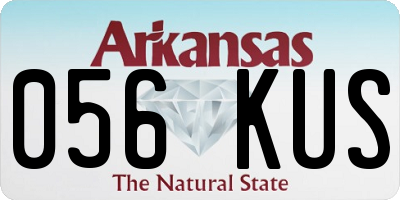 AR license plate 056KUS