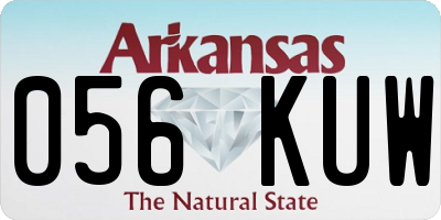 AR license plate 056KUW