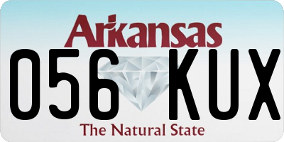 AR license plate 056KUX