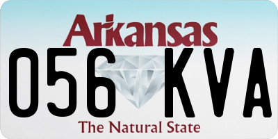 AR license plate 056KVA