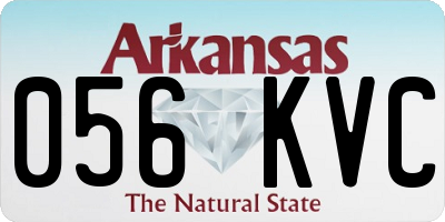 AR license plate 056KVC