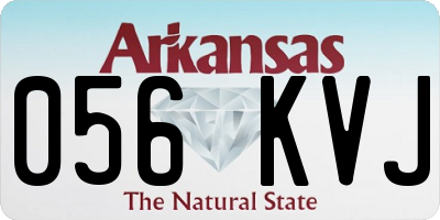 AR license plate 056KVJ