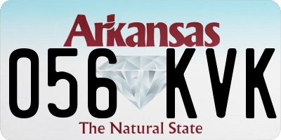 AR license plate 056KVK