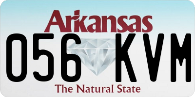 AR license plate 056KVM
