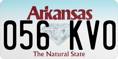 AR license plate 056KVO