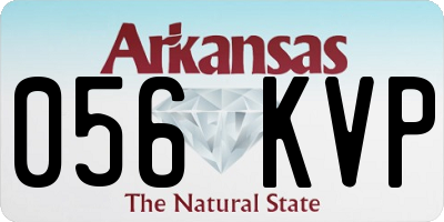 AR license plate 056KVP
