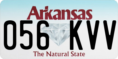 AR license plate 056KVV
