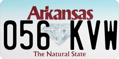 AR license plate 056KVW