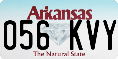 AR license plate 056KVY