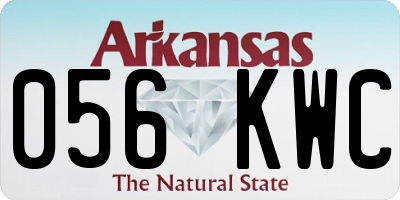 AR license plate 056KWC