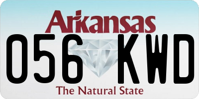 AR license plate 056KWD