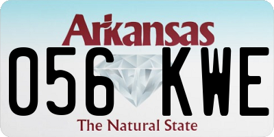 AR license plate 056KWE