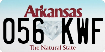 AR license plate 056KWF