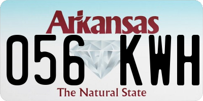 AR license plate 056KWH