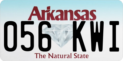 AR license plate 056KWI