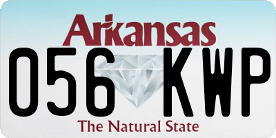 AR license plate 056KWP