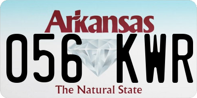 AR license plate 056KWR